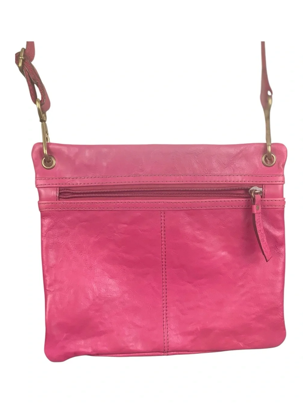 Fossil Pink Floral Embossed Crossbody Bag 100%‎ Leather Everyday Travel